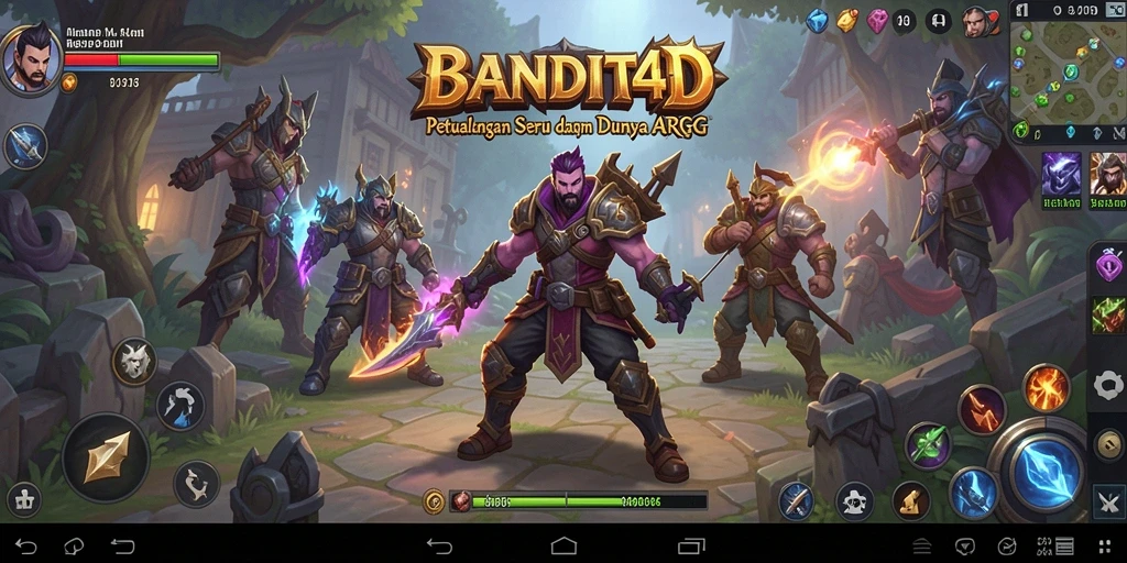 Tampilan aksi seru dalam gameplay ARPG BANDIT4D.
