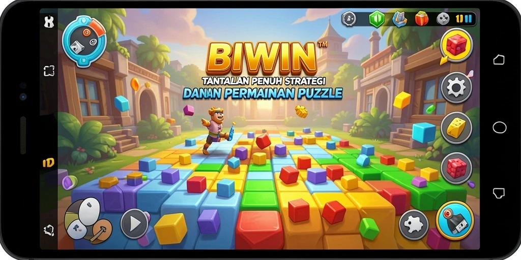 Tampilan gameplay BIWIN yang menarik dengan berbagai puzzle menantang.