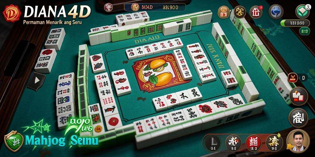 Gameplay seru dan menarik dari DIANA4D Mahjong.