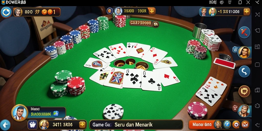 Gameplay seru DOWER88 dengan suasana Gaple yang menyenangkan.