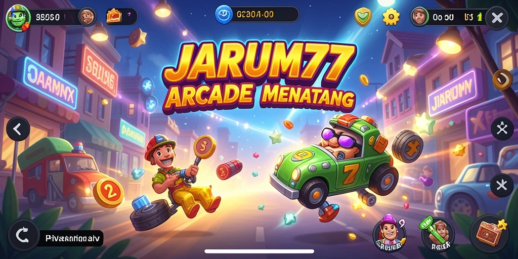 Tampilan gameplay seru dari JARUM77 yang menantang.