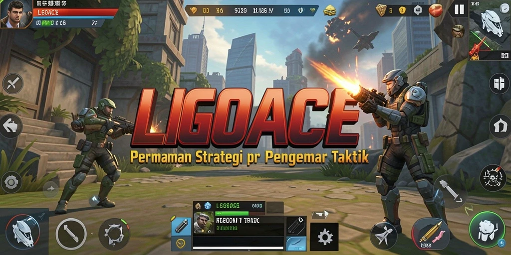 Screenshot LGOACE menampilkan gameplay strategi yang mendebarkan.