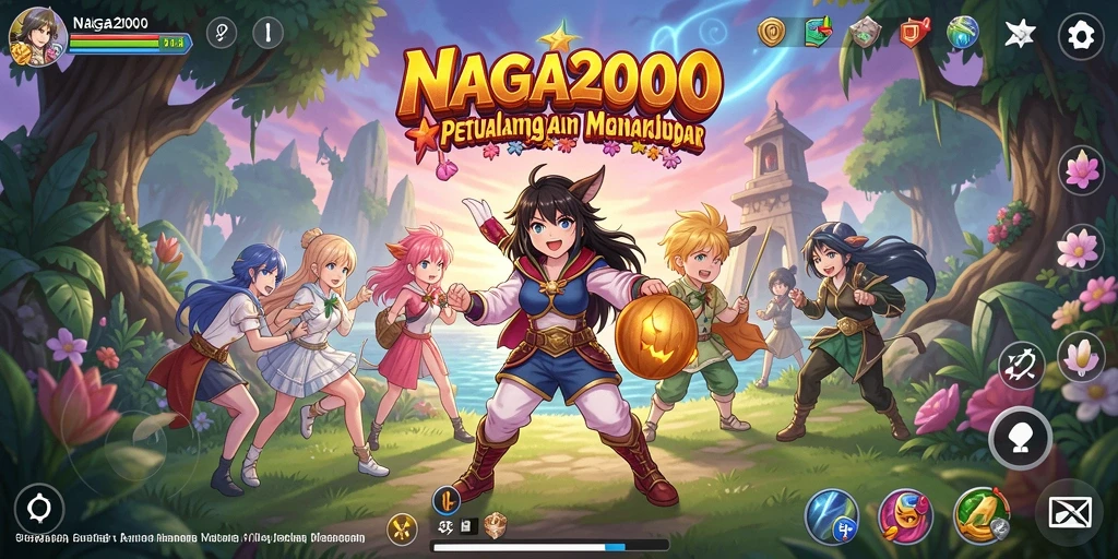 Screenshot menampilkan karakter Anime dalam aksi pertarungan yang seru.