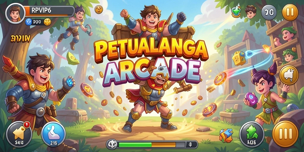 Gameplay seru RPVIP6 dengan karakter unik dan level yang menantang.
