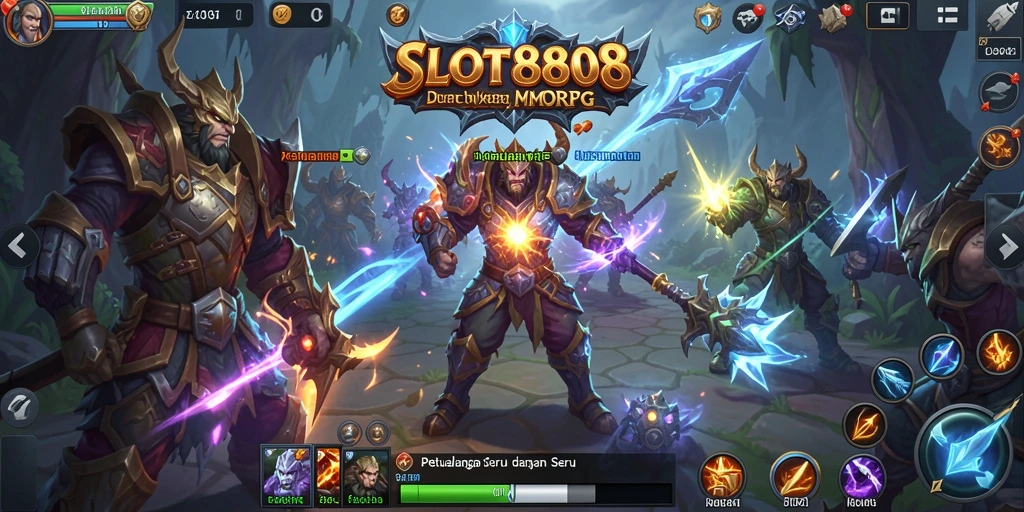 Gameplay SLOT8808 yang mendebarkan dalam dunia MMORPG.