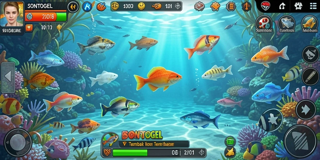 Gameplay seru tembak ikan dalam SONTOGEL.