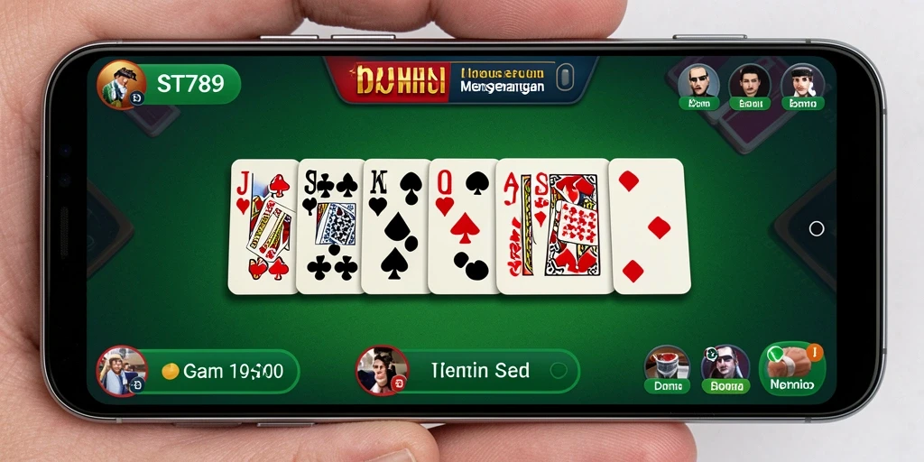 Screenshot gameplay ST789 menampilkan aksi seru dalam permainan Domino.