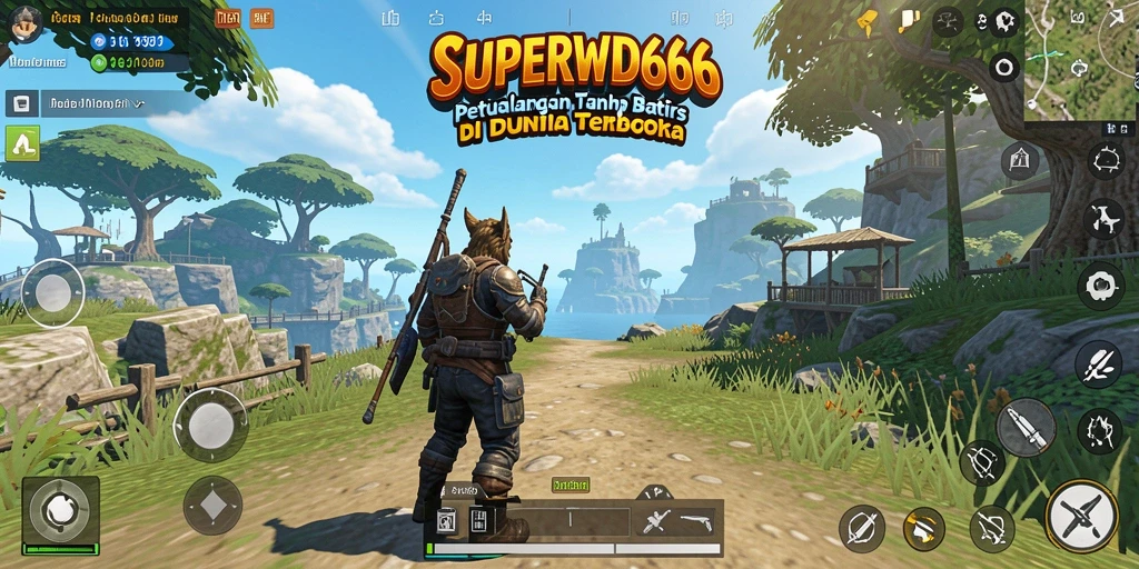 Gameplay Open World yang mendebarkan dalam SUPERWD666.