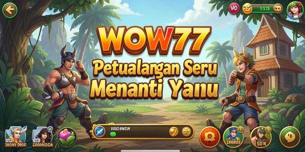 Tampilan gameplay <strong>WOW77</strong> yang menakjubkan dan penuh petualangan epik.