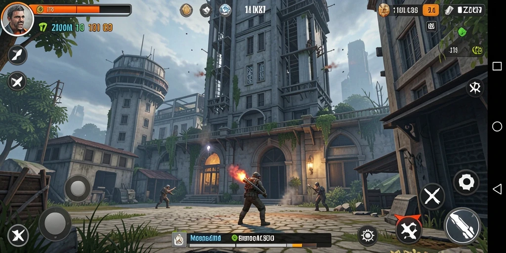 Tampilan gameplay ZK7 yang mendebarkan dari Tower Defense.